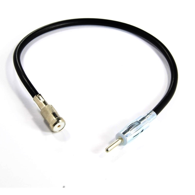 Преход букса с кабел за автомобилна антена 20cm. DIN/ISO