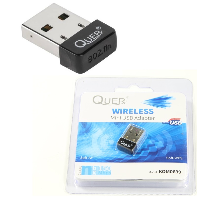WIFI QUER KOM0639 WIFI USB безжичен адаптер антена за интернет QUER