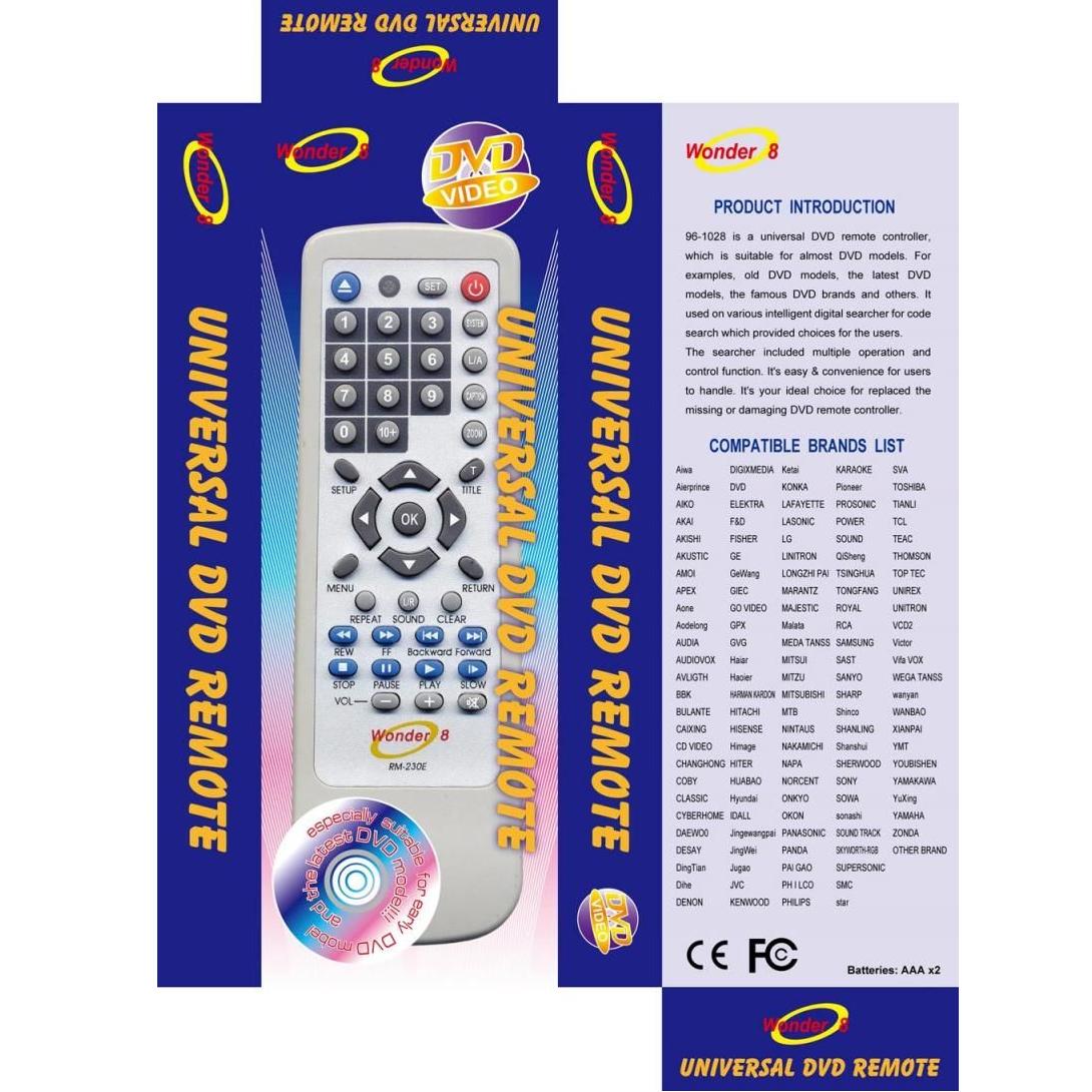 DIS UNIVERSAL RM-230E DVD Дистанционно универсал DVD RM-230E