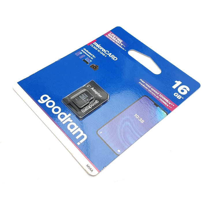 KAR MICRO SD 16GB  MICRO SD карта 16GB GOODRAM с адаптер SD