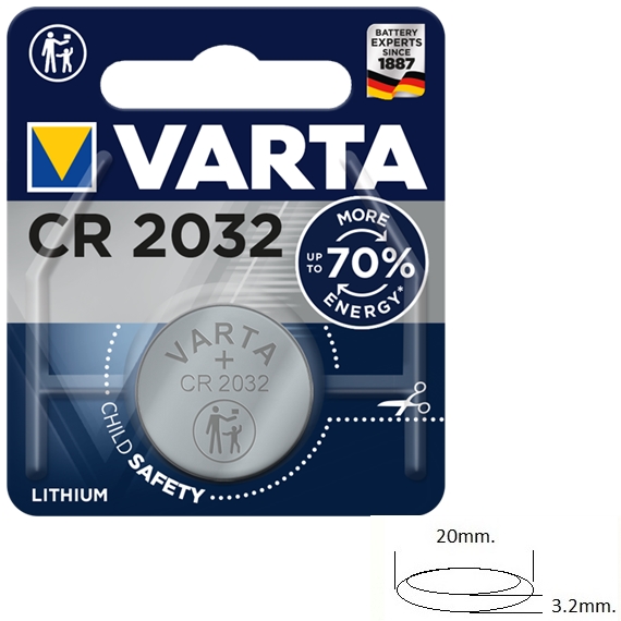 BAT CR2032 VARTA Литиева батерия 3V CR2032 VARTA