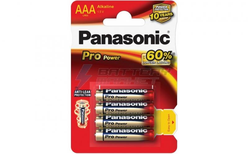BAT AAA ALKALINE PANASONIC  Алкална батерия AAA LR03 1.5V ALKALINE PANASONIC  1бр.