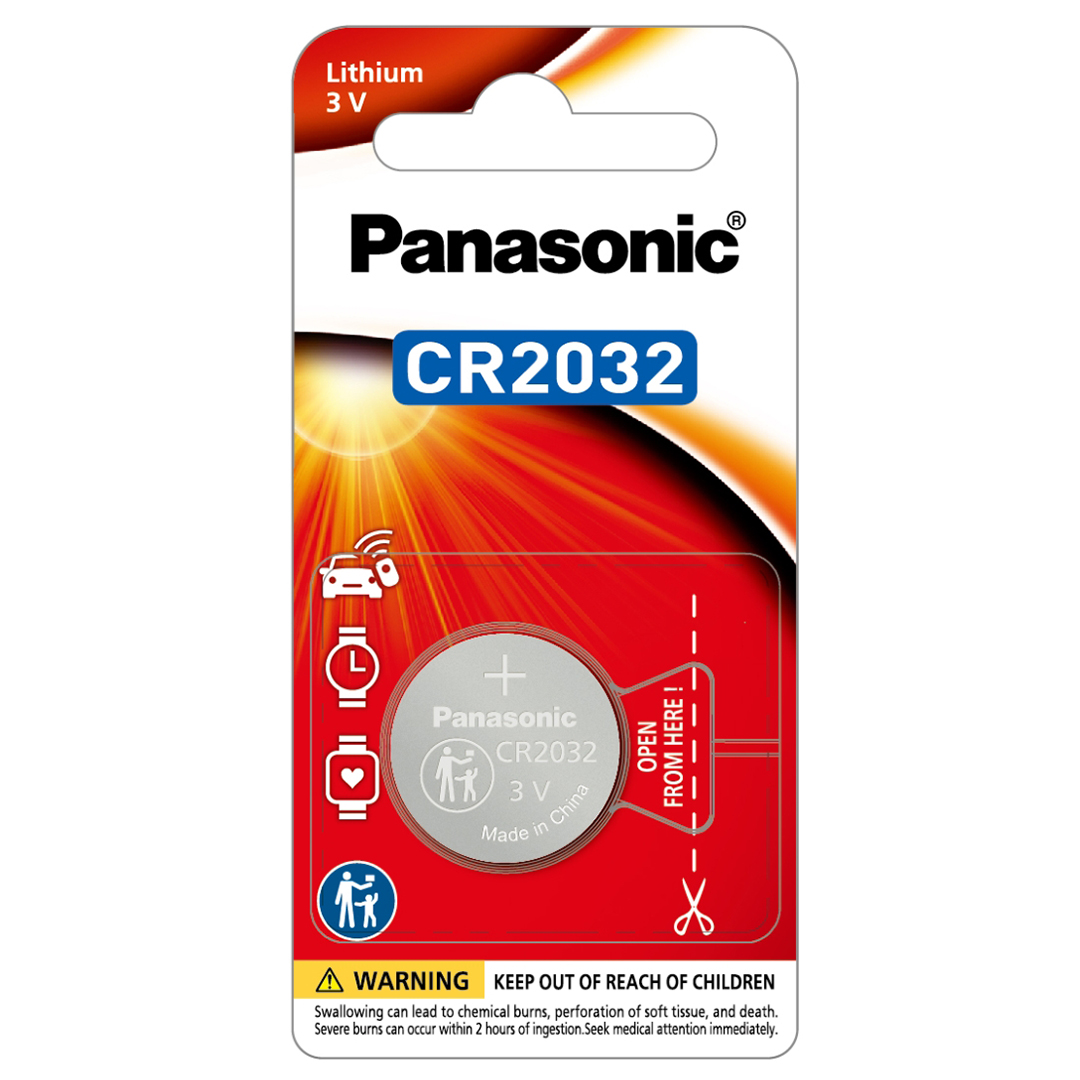 BAT CR2032 PANASONIC Литиева батерия 3V CR2032 PANASONIC