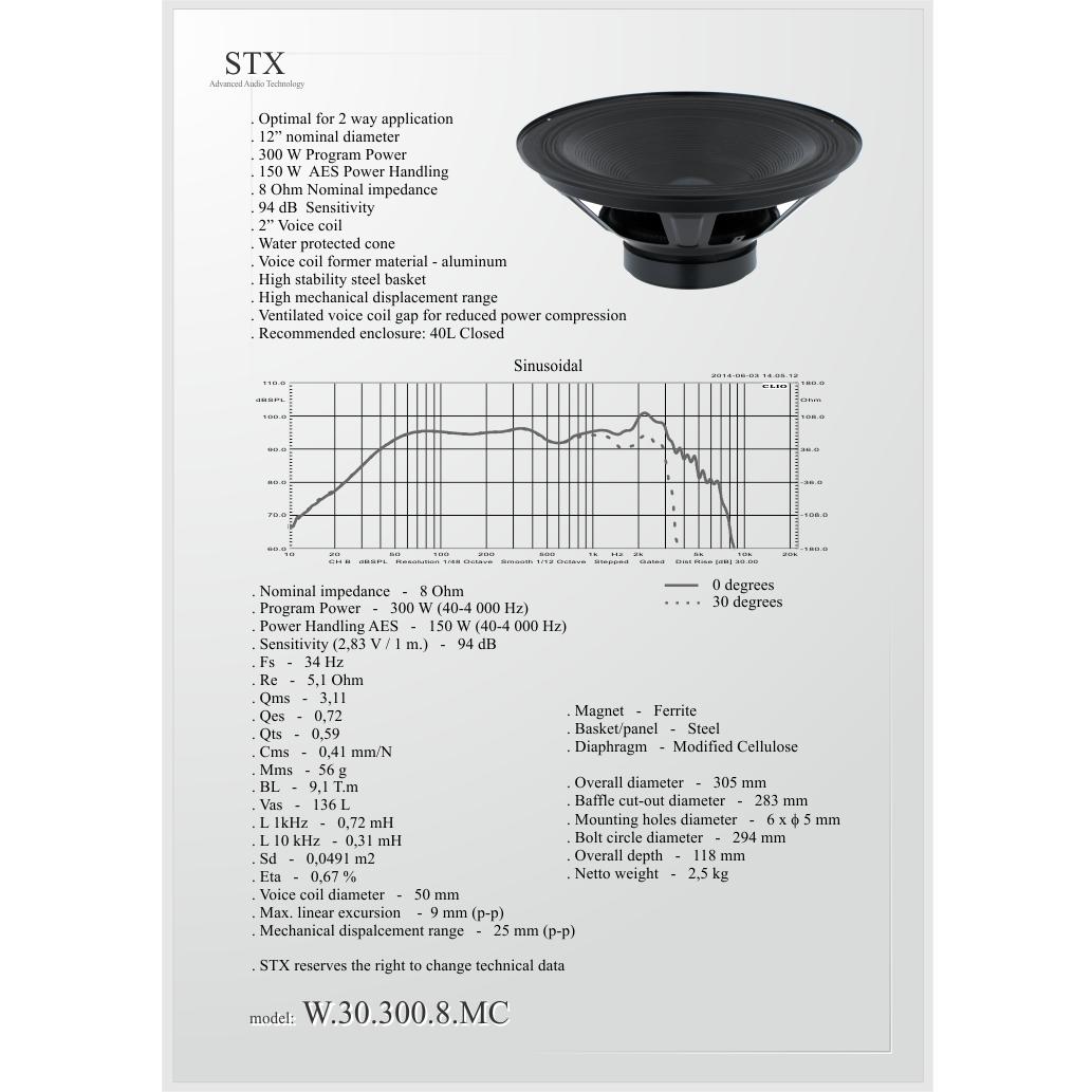GOV STX W-30-300-8-MC Говорители STX W-30-300-8-MC