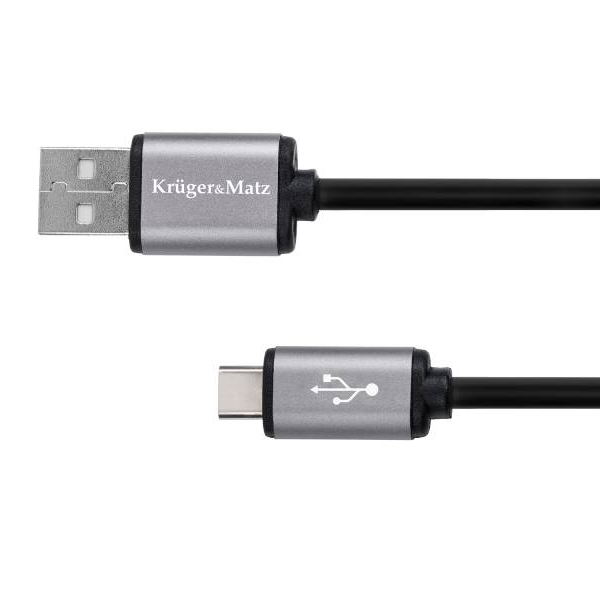 KAB USB-USB C 1.8M  KM КАБЕЛ USB-USB C 1.8M Kruger&Matz Basic