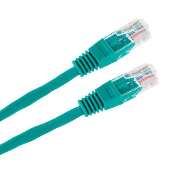 KAB RJ45 0.5M CCA GREEN КАБЕЛ UTP ЗЕЛЕН 0.5m. CCA