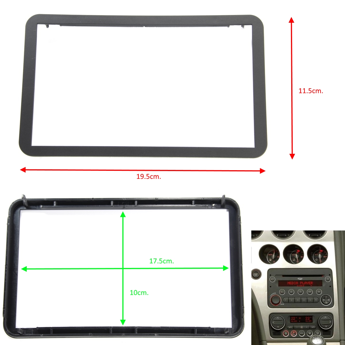 Рамка за автомобилно радио мултимедия ALFA 159 2005- 2DIN 