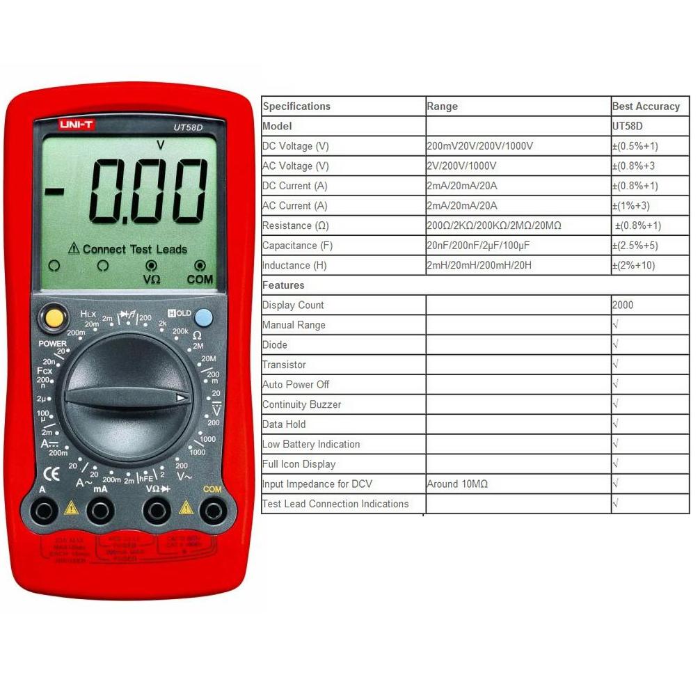 MUL UT58D UNI-T Мултицет UT58D UNI-T