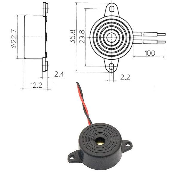 ZUM FY248 3-24V Зумер FY248 3-24V