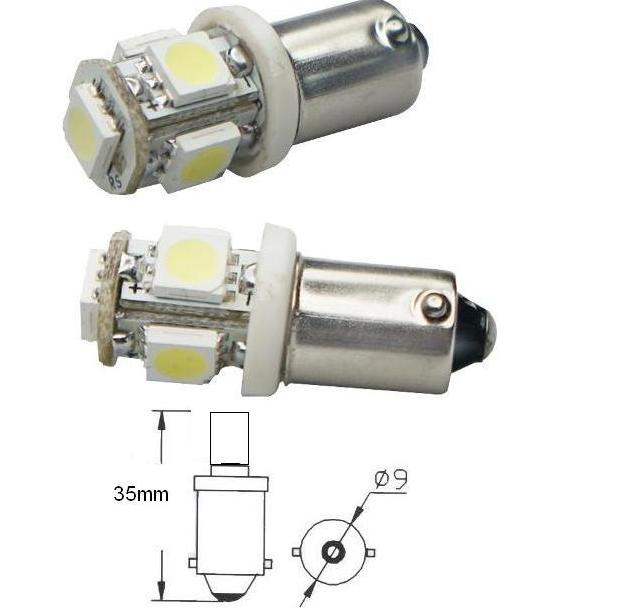 SVE BA9S 5X5050 CANBUS WHITE Светодиодна крушка авто BA9S 5X5050 CANBUS