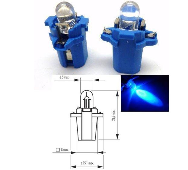 SVE B8.3D BLUE Светодиодна крушка авто B8.3D син