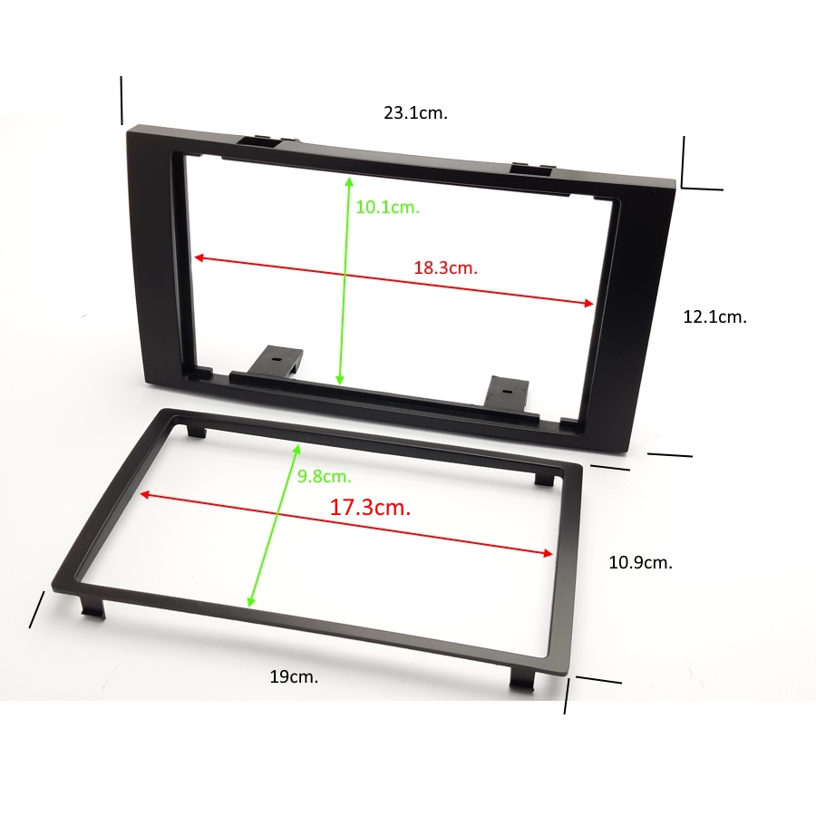 Рамка за радио FORD FIESTA FOCUS FUSION GALAXY TRANSIT C-MAX 2003-11 2DIN 