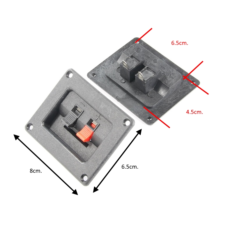 TER 2PIN 6.5X8 Букса терминал за тонколона 2-PIN 6.5X8cm.