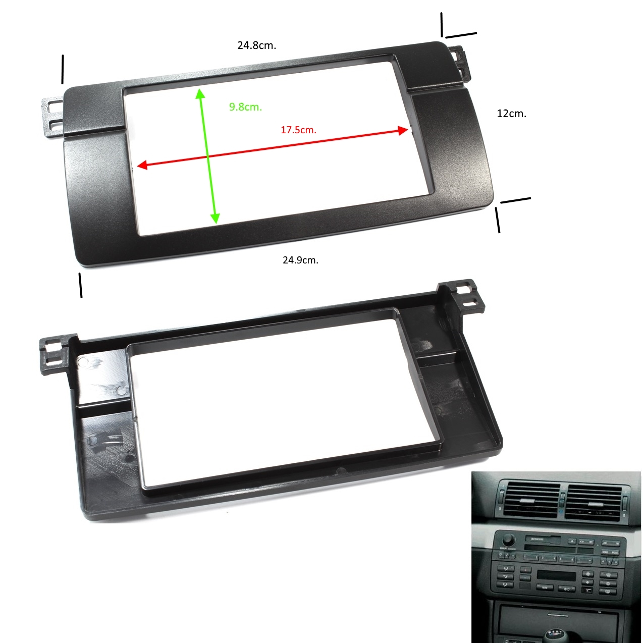 RAM BMW 3 (E46) 1998-2007 2DIN Рамка за автомобилно радио  BMW 3 (E46) 1998-2007 2DIN