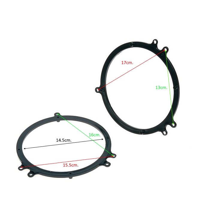 FLA AUDI A3 A4 1994- A6 TT 165MM Фланци за говорители  AUDI A3 A4 1994- A6 TT 165mm.  Комплект 2бр.