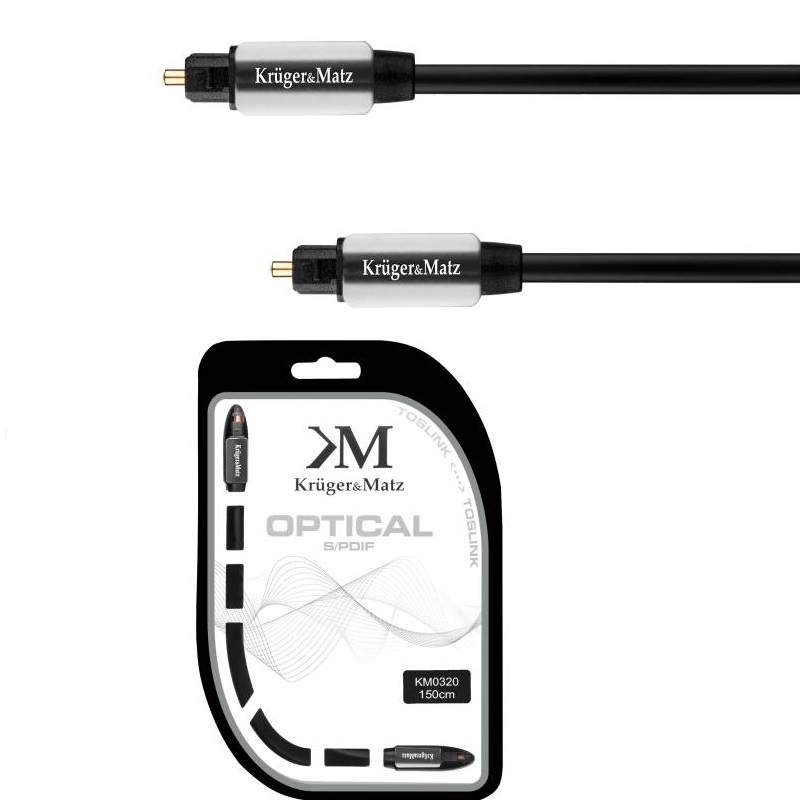 KAB OPT 1.5M KRUGER MATZ Оптичен кабел 1.5m. KRUGER MATZ