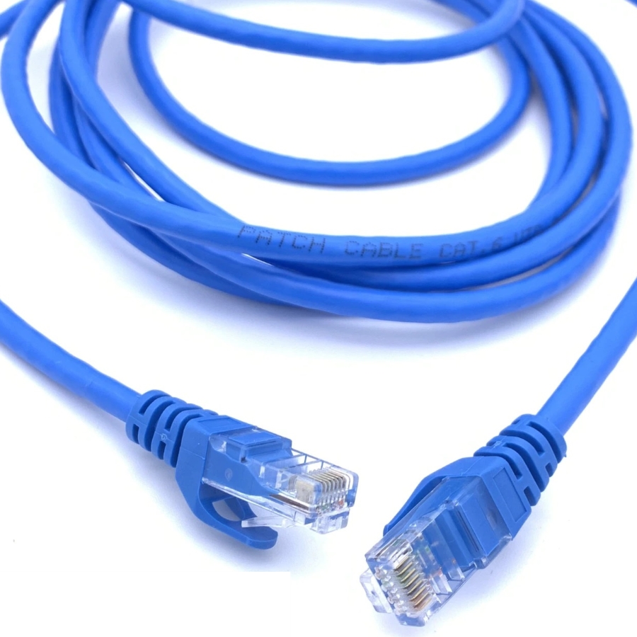 KAB RJ45 3M BLUE Кабел за интернет LAN PATCH CORD 3m. CAT5E BLUE