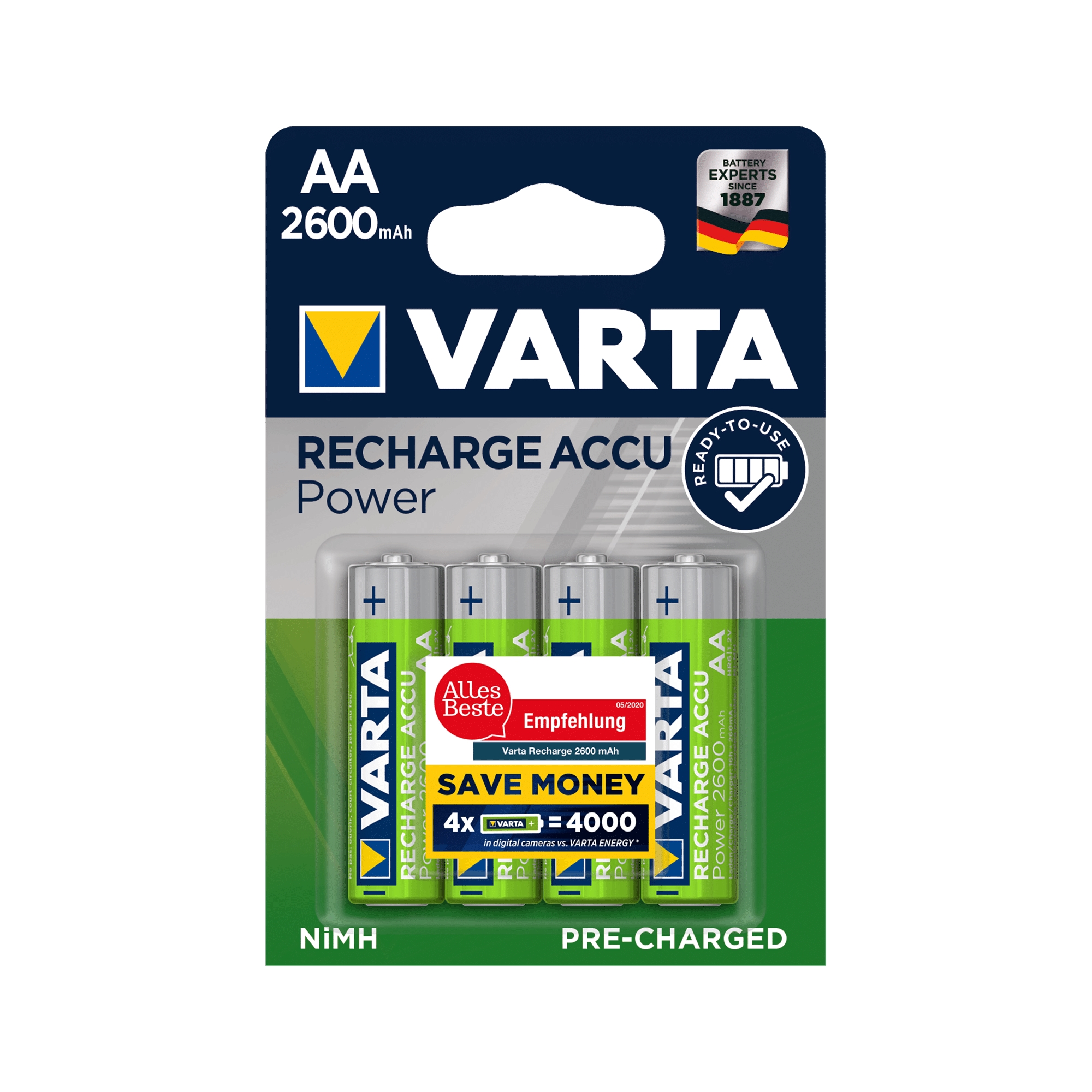 AKU AA 2600 VARTA Акумулаторна батерия AA 2600 VARTA 1бр.