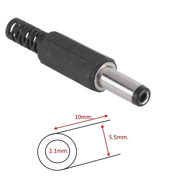 BUK 2.1-5.5 WTY0110-1 Букса за захранване 2.1/5.5mm.