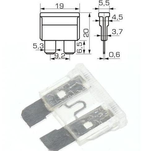 PRE AUTO 20X20 25A Предпазител за автомобил 25A 20x20mm.