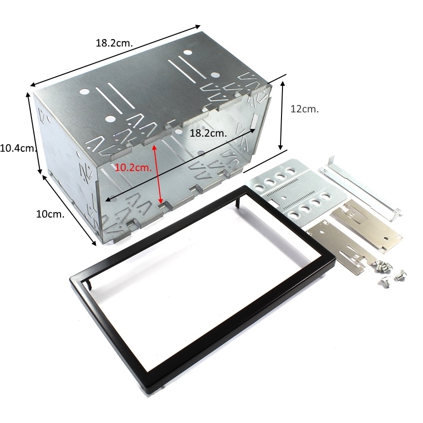 RAM 2DIN KIT 120MM Универсална Рамка и шейна за радио мултимедия 2DIN 120mm.