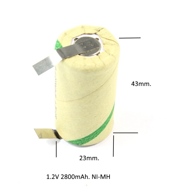 AKU SC 1.2V 2800 NI-MH Акумулаторна батерия SC 1.2V 2800mah. NI-MH