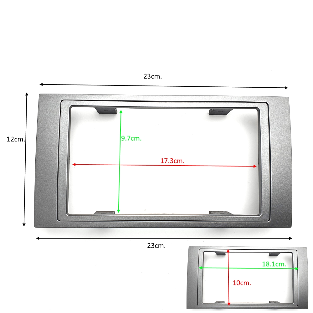 RAM FORD C-MAX 07-11 2DIN ANTHRACITE Рамка за радио FORD FIESTA FOCUS FUSION GALAXY TRANSIT C-MAX 2003-11 2DIN 