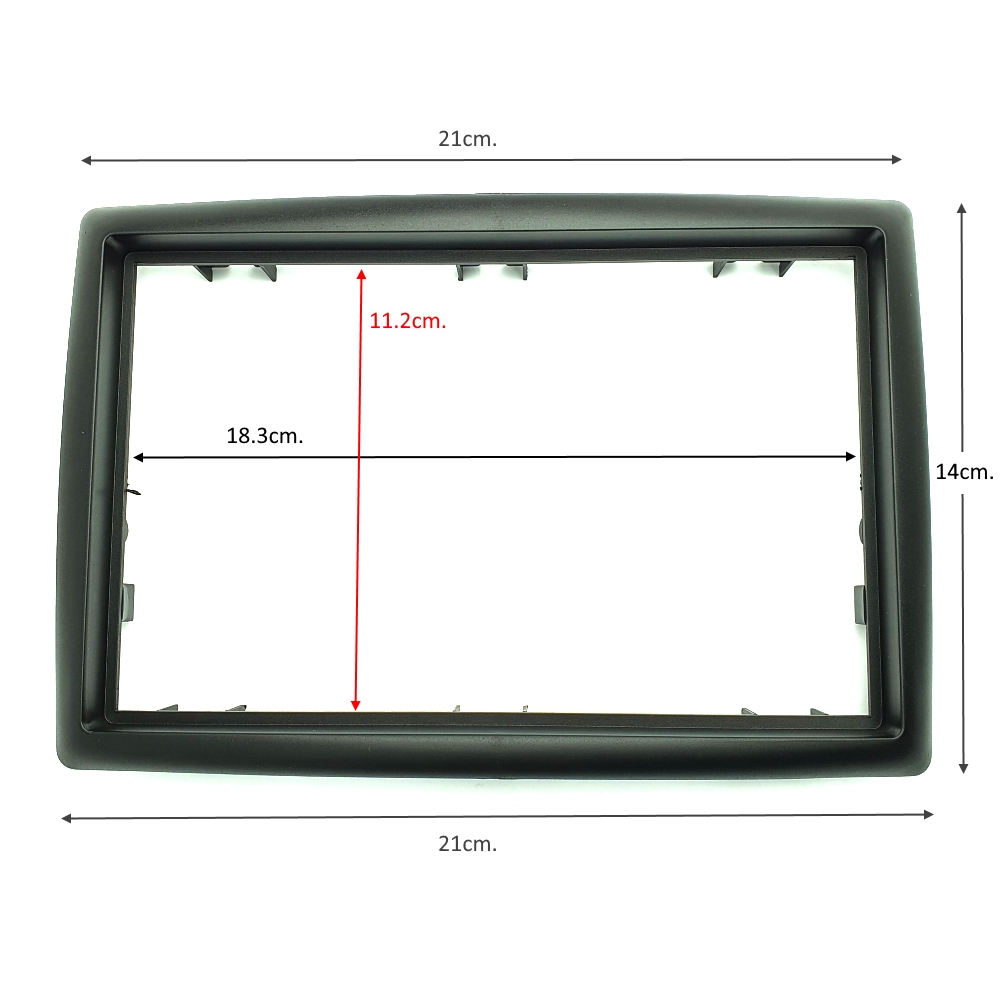 Рамка за автомобилно радио мултимедия 2 DIN RENAULT MEGANE II 2002/11->2009/05