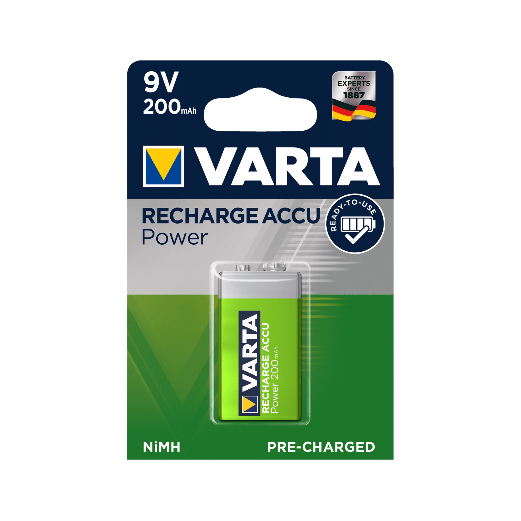 AKU 9V 200MAH VARTA Акумулаторна батерия 9V 200MAH VARTA