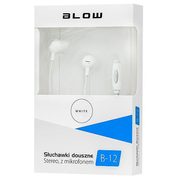 SLU BLOW B-12 WHITE Слушалки-тапи бели BLOW B-12 WHITE