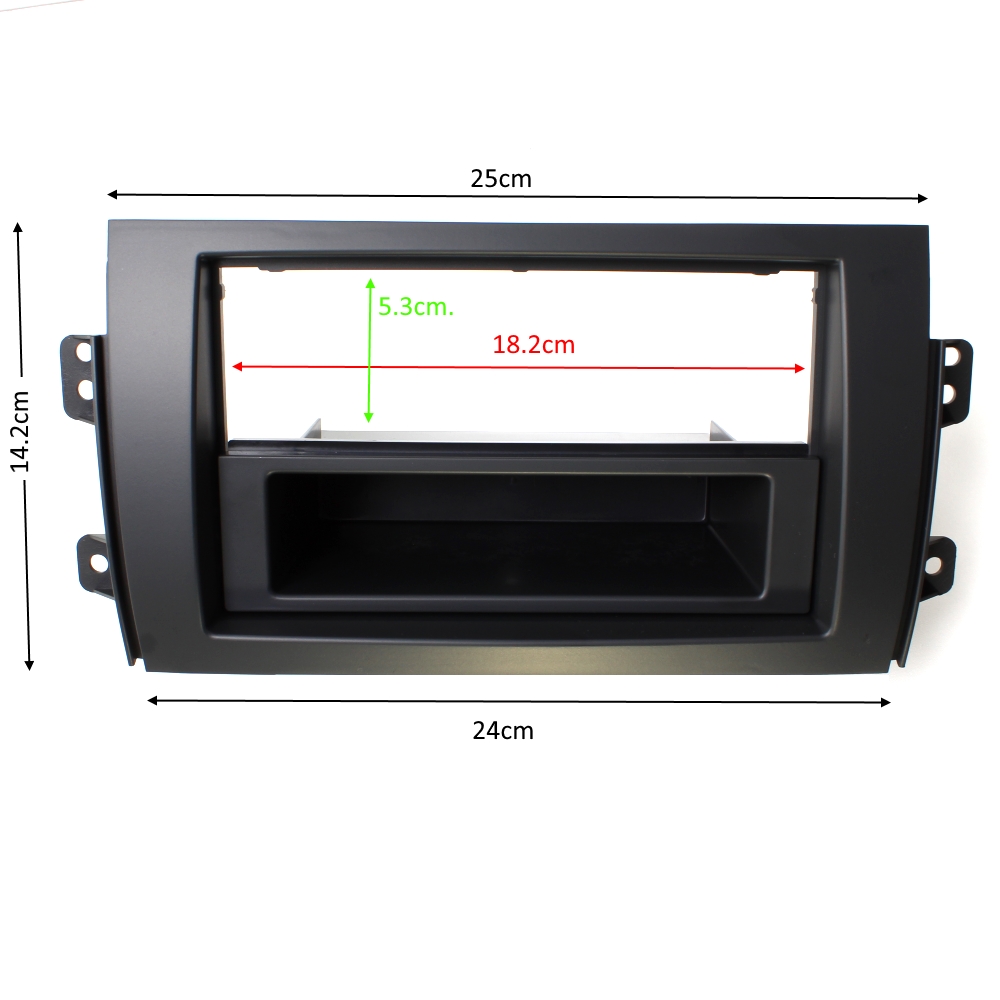 RAM FIAT SEDICI SUZUKI SX 4 Рамка за автомобилно радио и мултимедия 2DIN FIAT SEDICI SUZUKI SX 4 2006> 2DIN