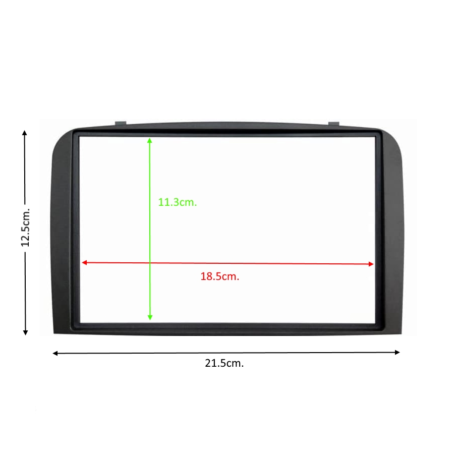 RAM ALFA 147 2005- 2DIN BLACK Рамка за автомобилно радио мултимедия ALFA 147 2005- 2DIN черен