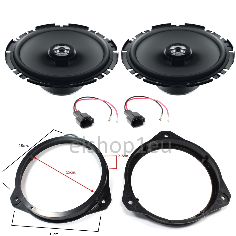 KIT AUDIO ALFA MITO/STELVIO HERTZ 170.3 Комплект авто говорители и фланци за ALFA MITO/STELVIO,HERTZ