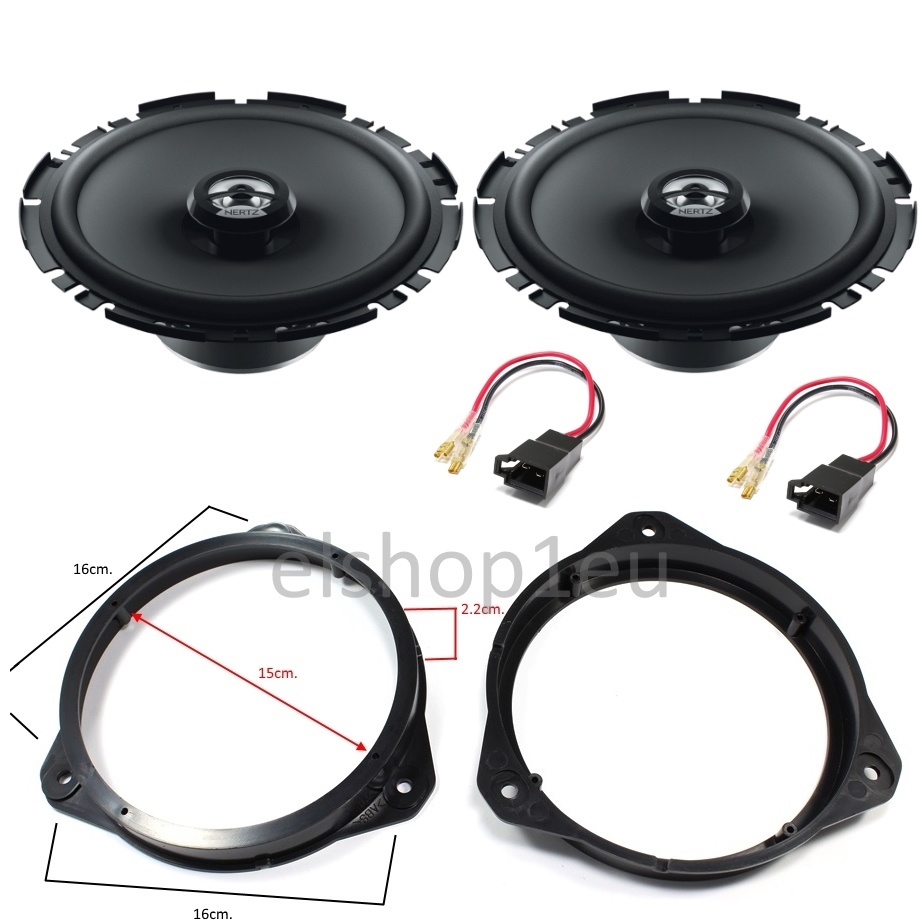 KIT AUDIO OPEL ASTRA H/CORSA/HERTZ Комплект говорители и фланци за OPEL ASTRA H,CORSA D,ZAFIRA B