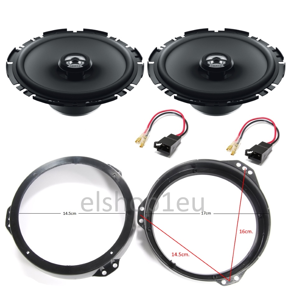 KIT AUDIO OPEL OPEL ASTRA F,ZAFIRA A,HERTZ Комплект говорители и фланци за OPEL ASTRA F/G,ZAFIRA A/B