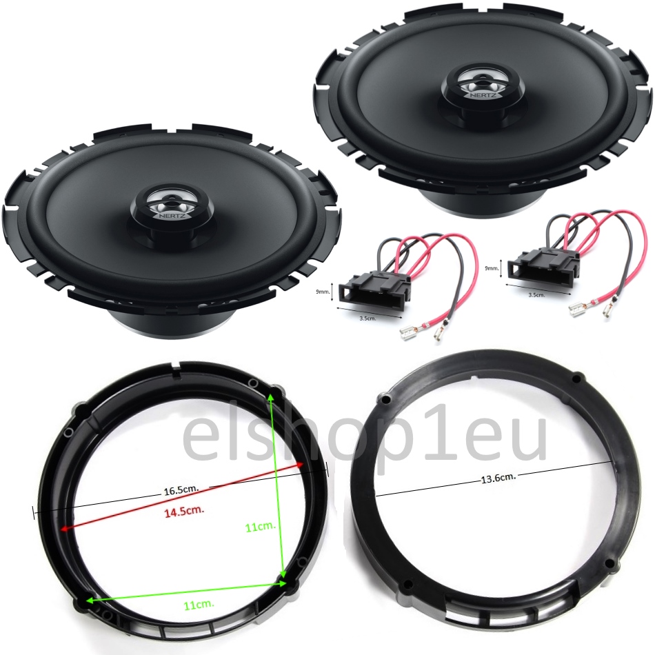 KIT AUDIO VW POLO IV 9N,HERTZ Комплект авто говорители и фланци за VW POLO IV 9N/9N3,HERTZ