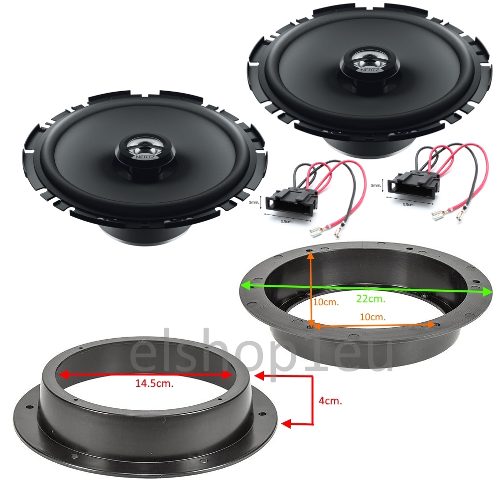 KIT AUDIO VW GOLF V,TOURAN,HERTZ Комплект говорители и фланци за VW GOLF V,TOURAN I,CADDY,HERTZ