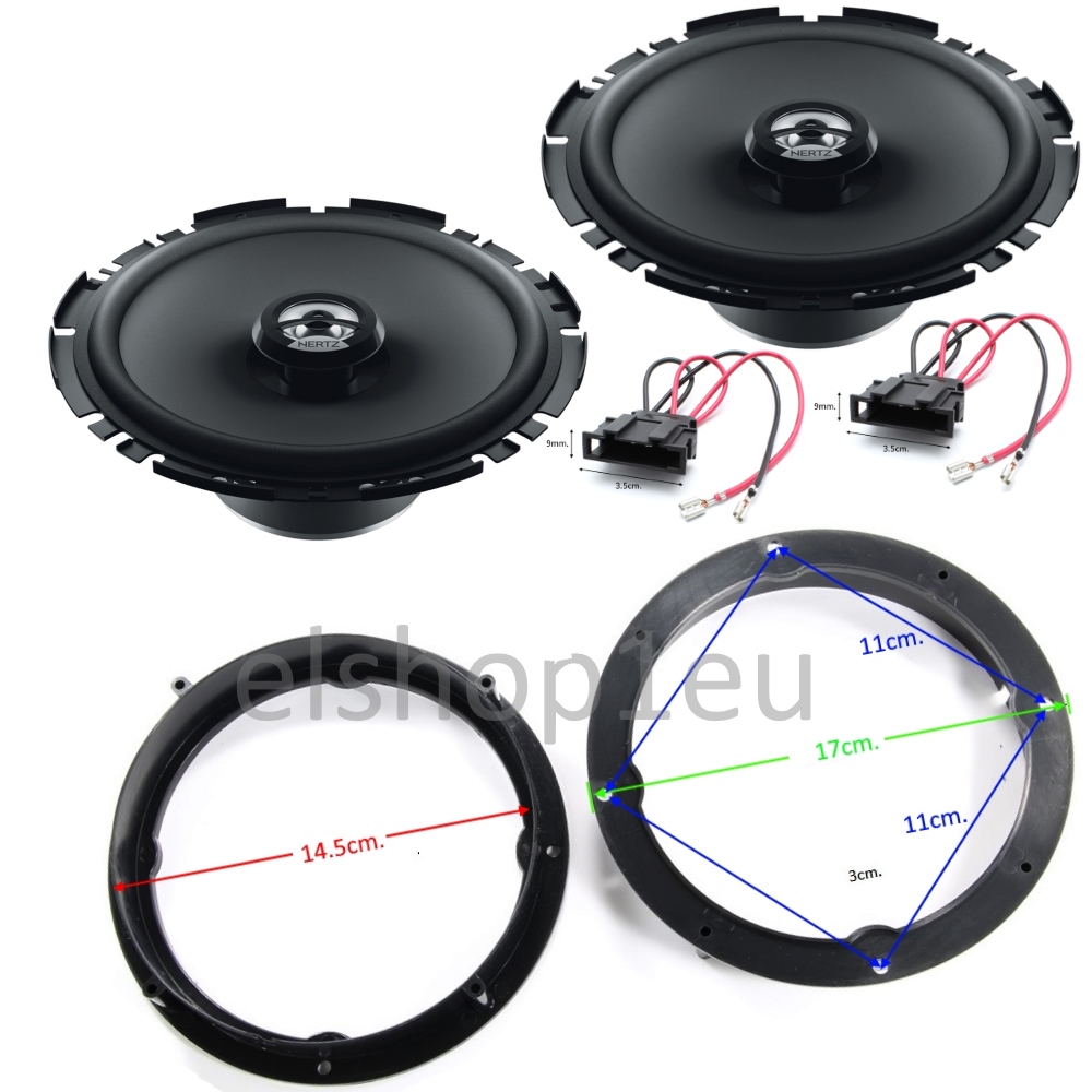 KIT AUDIO VW GOLF VI/VII,POLO V,HERTZ Комплект авто говорители и фланци за GOLF VI/VII,POLO V,HERTZ