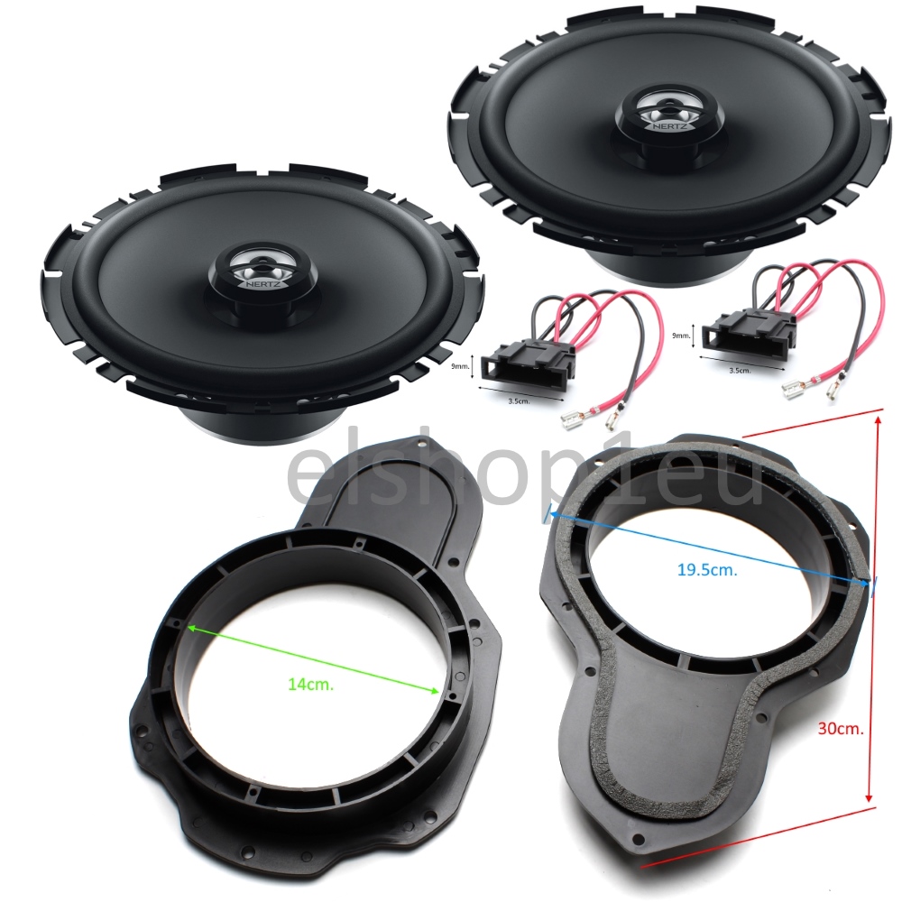 KIT AUDIO VW PASSAT,B6,B7,CC,HERTZ Комплект говорители и фланци за VW,PASSAT,B6,B7,CC,HERTZ