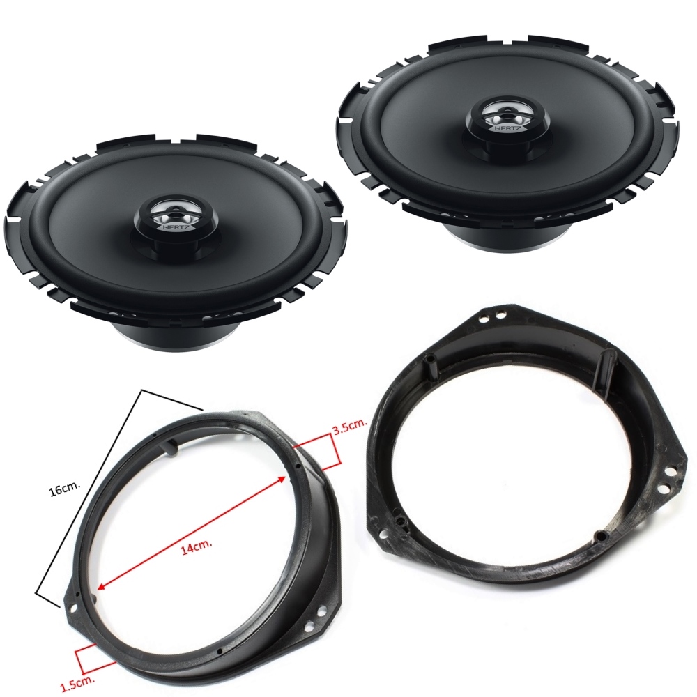 KIT AUDIO BMW X5 E53/HERTZ Комплект авто говорители и фланци за BMW X5 E53,HERTZ