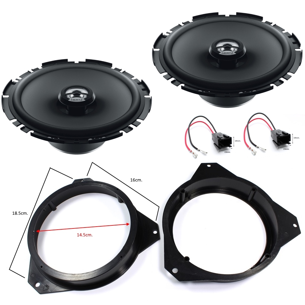 KIT AUDIO CITROEN BERLINGO II,HERTZ Комплект говорители и фланци за CITROEN BERLINGO II,HERTZ