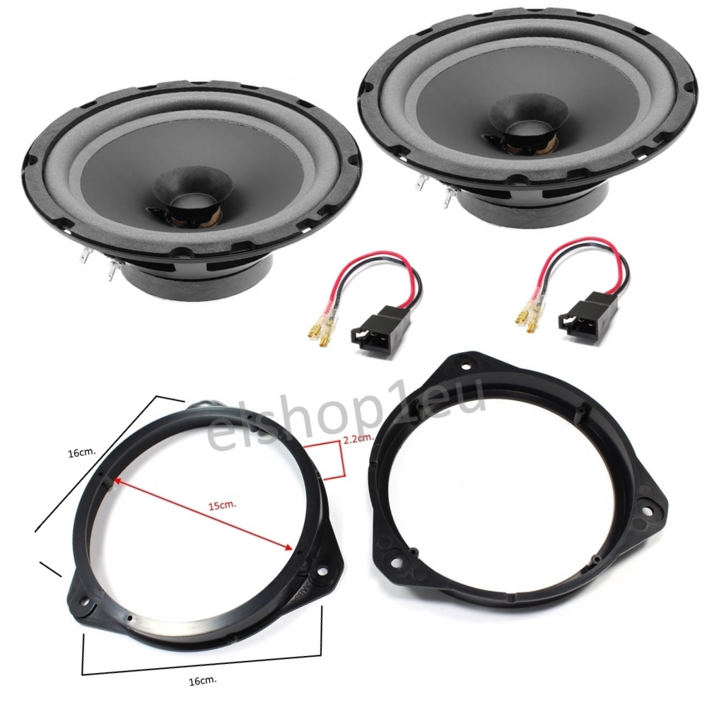 KIT AUDIO FIAT PUNTO/PANDA IT Комплект говорители и фланци за FIAT DUCATO,PUNTO,PANDA,TIPO