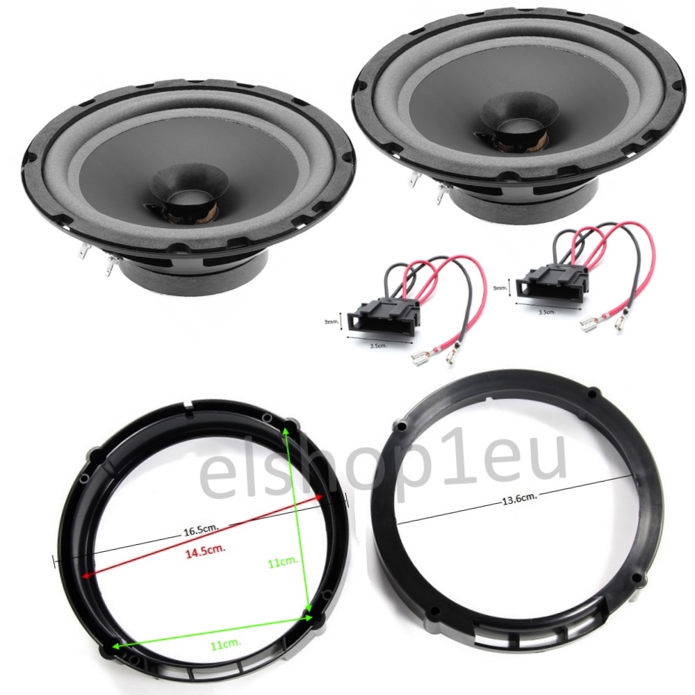 KIT AUDIO SEAT IBIZA III/LEON II/IT Комплект говорители и фланци за SEAT IBIZA III/LEON II/IT