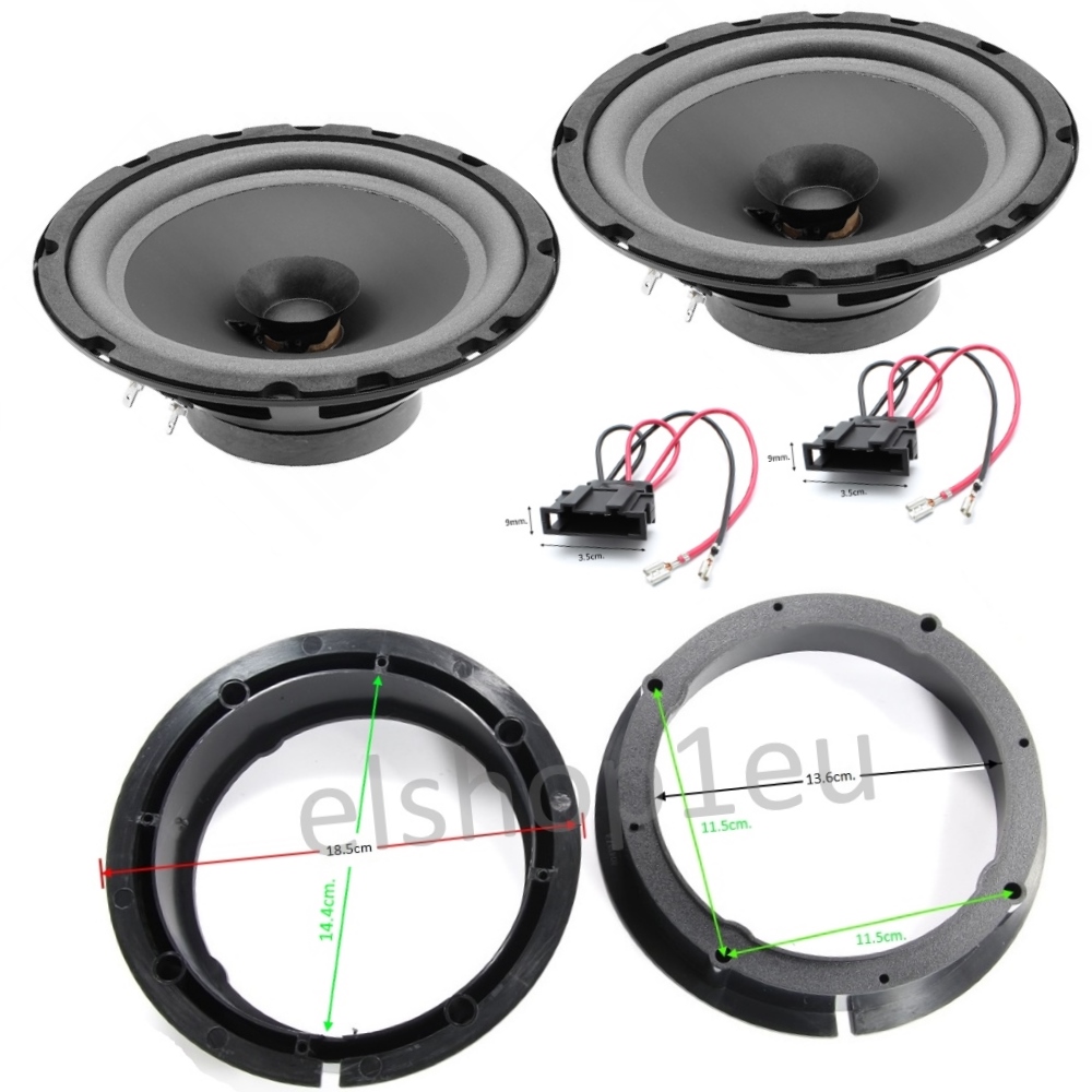 KIT AUDIO VW GOLF IV,PASSAT B5,IT Комплект говорители и фланци за VW GOLF IV,PASSAT B5/5.5,IT