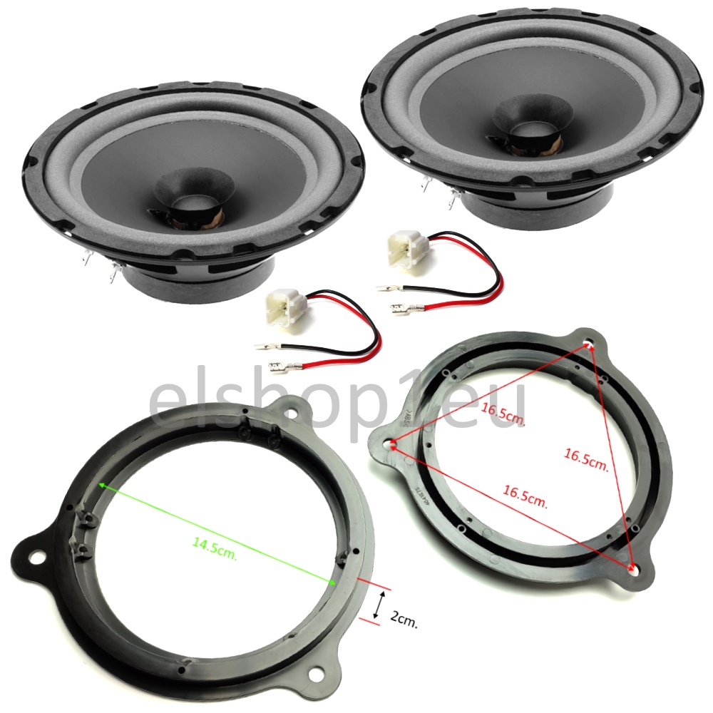 KIT AUDIO DACIA 2012+/IT Комплект авто говорители и фланци за DACIA,Duster,Logan,Dokker,Lodgy