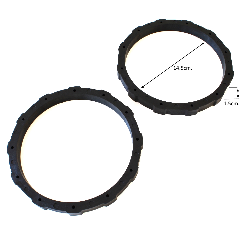 FLA UNI 16.5/1.5CM  PVC Универсални фланци за авто говорители 16.5cm./1.5cm. pvc