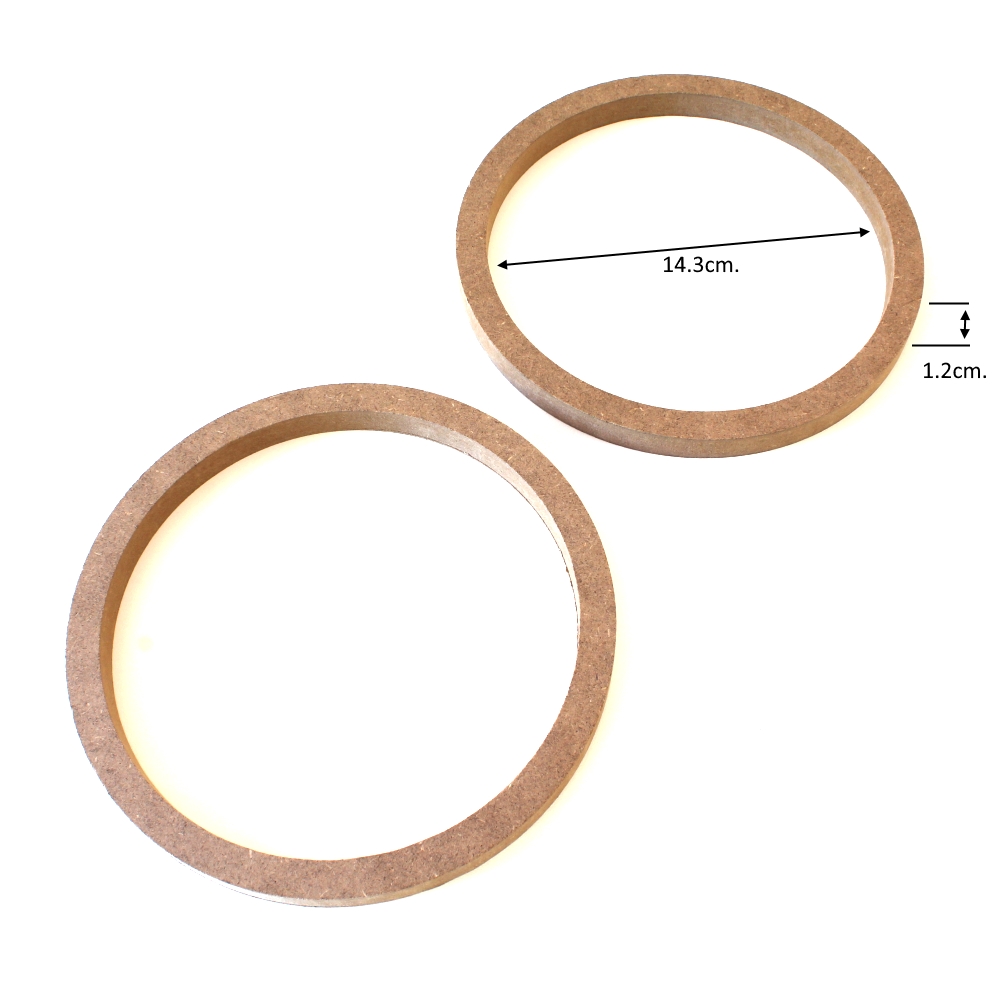 FLA UNI 16.5/1.2CM MDF Универсални фланци за авто говорители 16.5cm./1.2cm. MDF