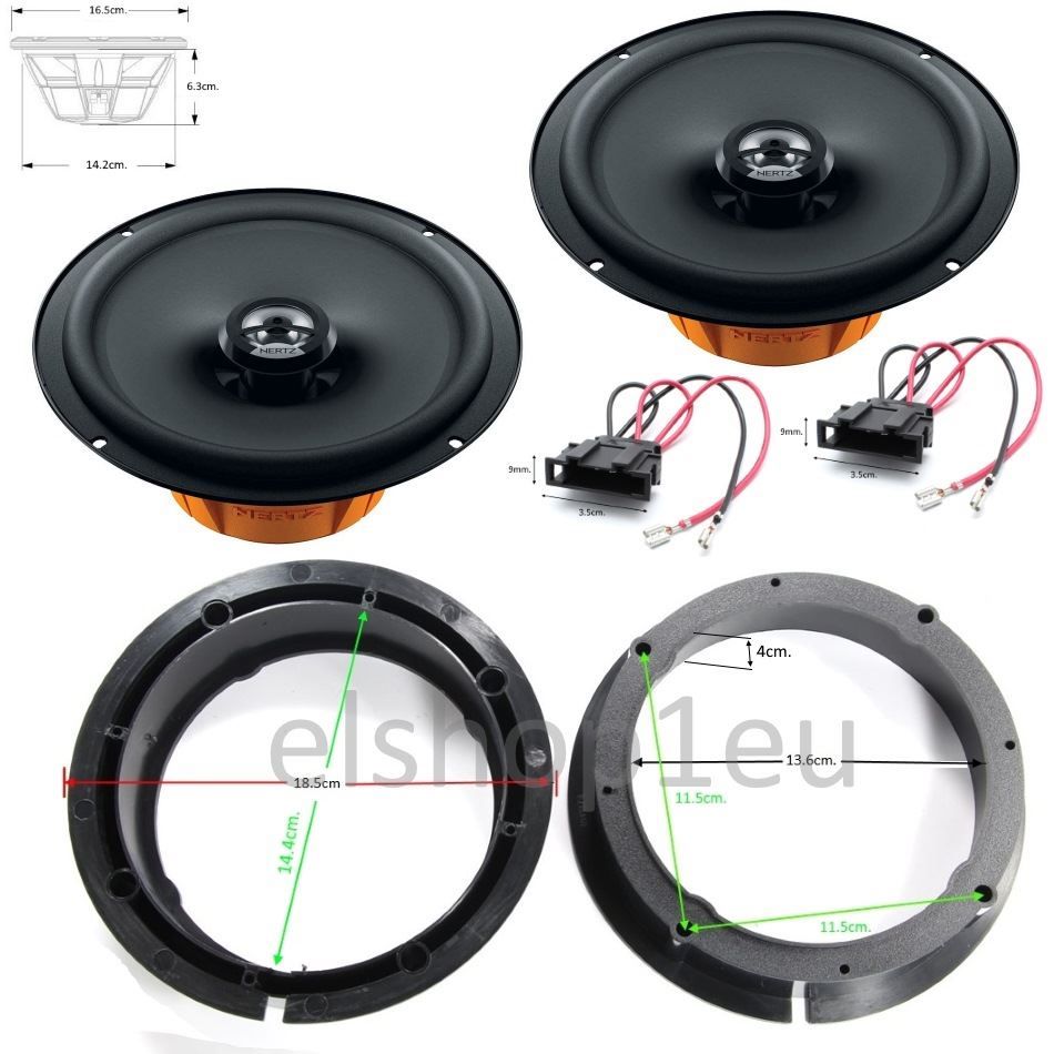 KIT AUDIO SKODA FABIA MK1 HERTZ Комплект авто говорители и фланци за SKODA FABIA MK1,HERTZ
