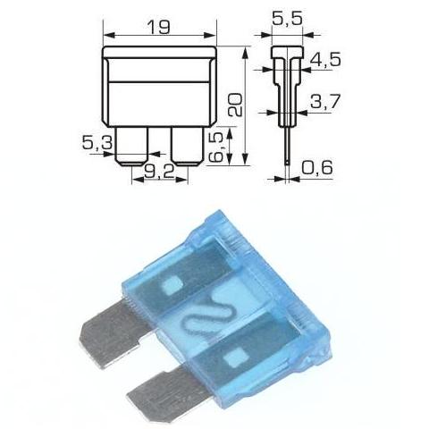 PRE AUTO 20X20 15A Предпазител за автомобил 15A 20x20mm.