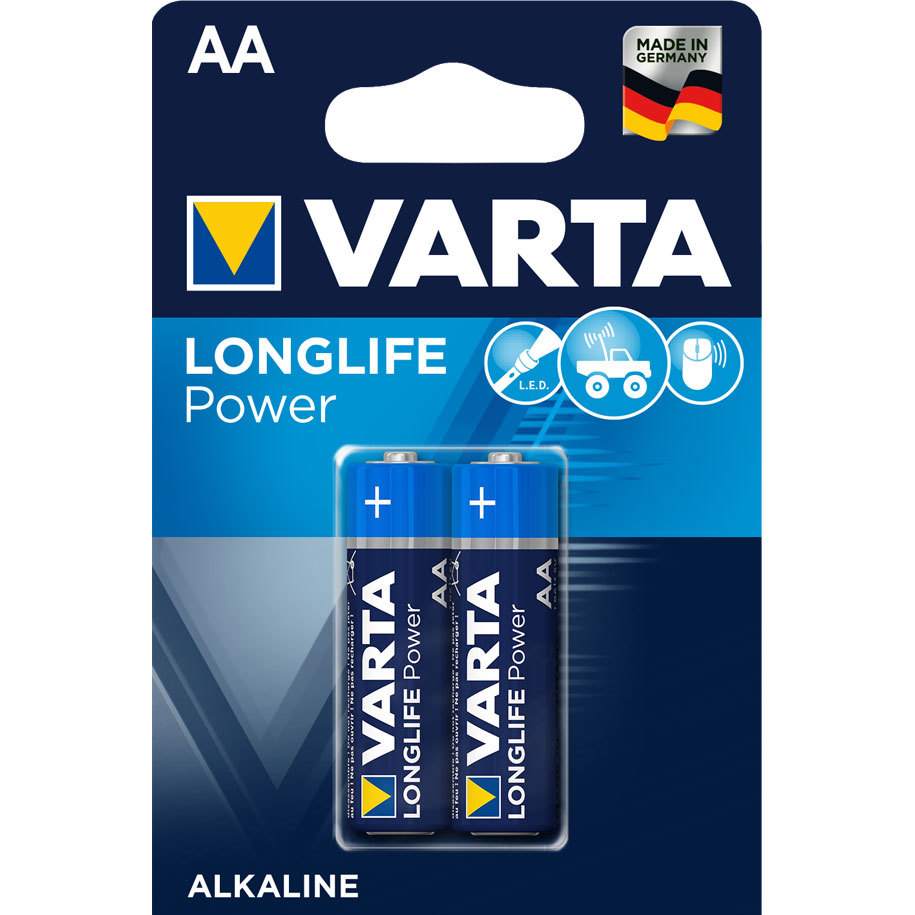 BAT AA LR06 VARTA LONGLIFE POWER Алкална батерия AA LR06 1.5V VARTA LONGLIFE POWER 1бр. 